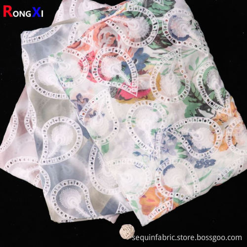 Tissu en mousseline de soie en gros de vente chaude